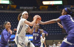 WVU women earn 10th win with 66-54 victory over TCU